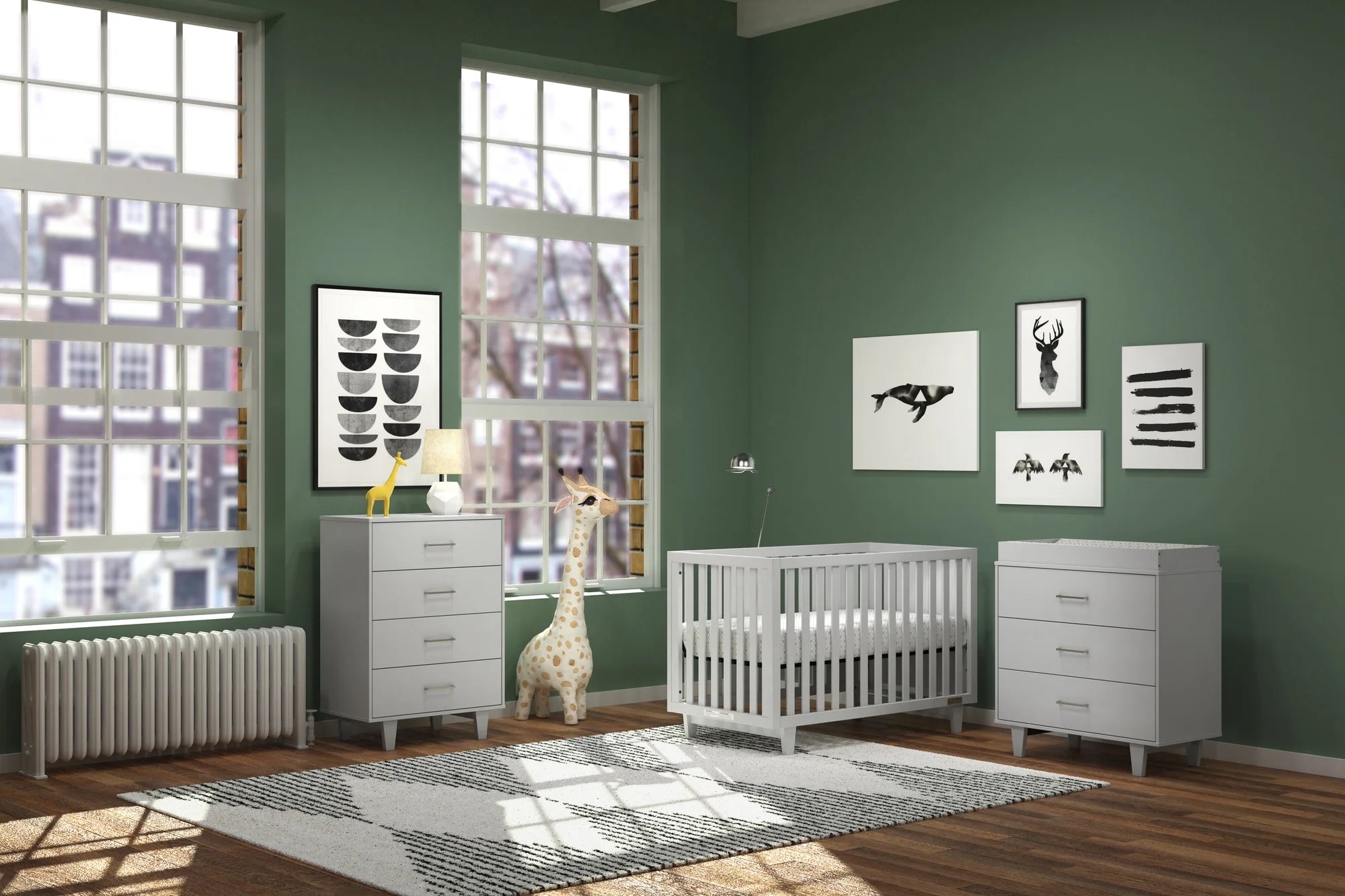 3 Drawer Dresser with Dressing Kit